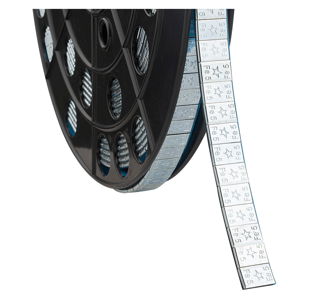Masses adhésives FE galvanisées au zinc pour jantes ALU FIVESTARS - rouleau 5g x 1200 - Twins Equipement