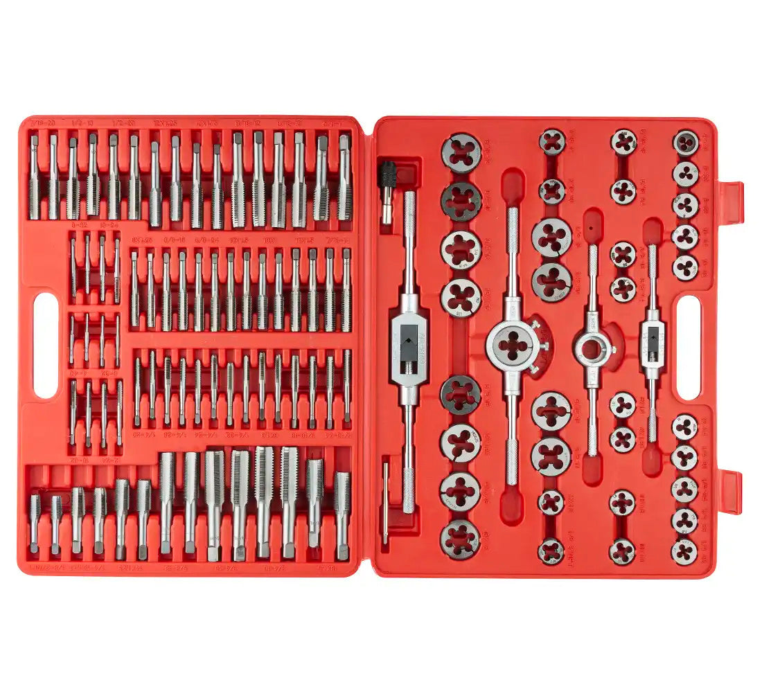 Jeu d'outils de coupe de filetage 110 pièces en coffret