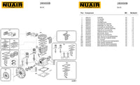 Compresseur à piston NUAIR – 3 CV – 150 litres – 230 V - Twins Equipement