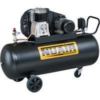Compresseur NUAIR – à piston – bicylindres en V – 3 CV – 200 litres – 230v – entrainement par courroie - Twins Equipement