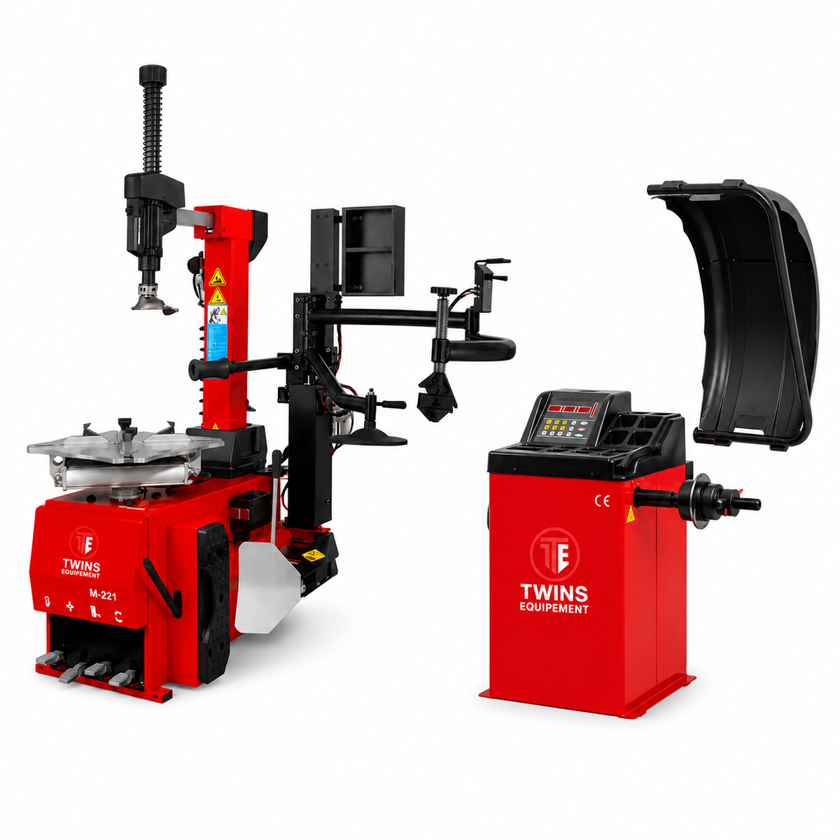 Pack Démonte-pneus M-221F (bras d'assistance) + Équilibreuse W-220 Twins Equipement