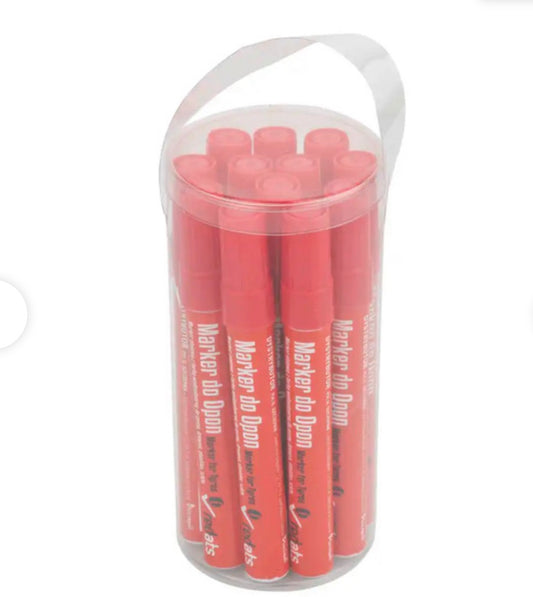 Marqueur d’huile rouge pour pneus - 12 pièces - Twins Equipement