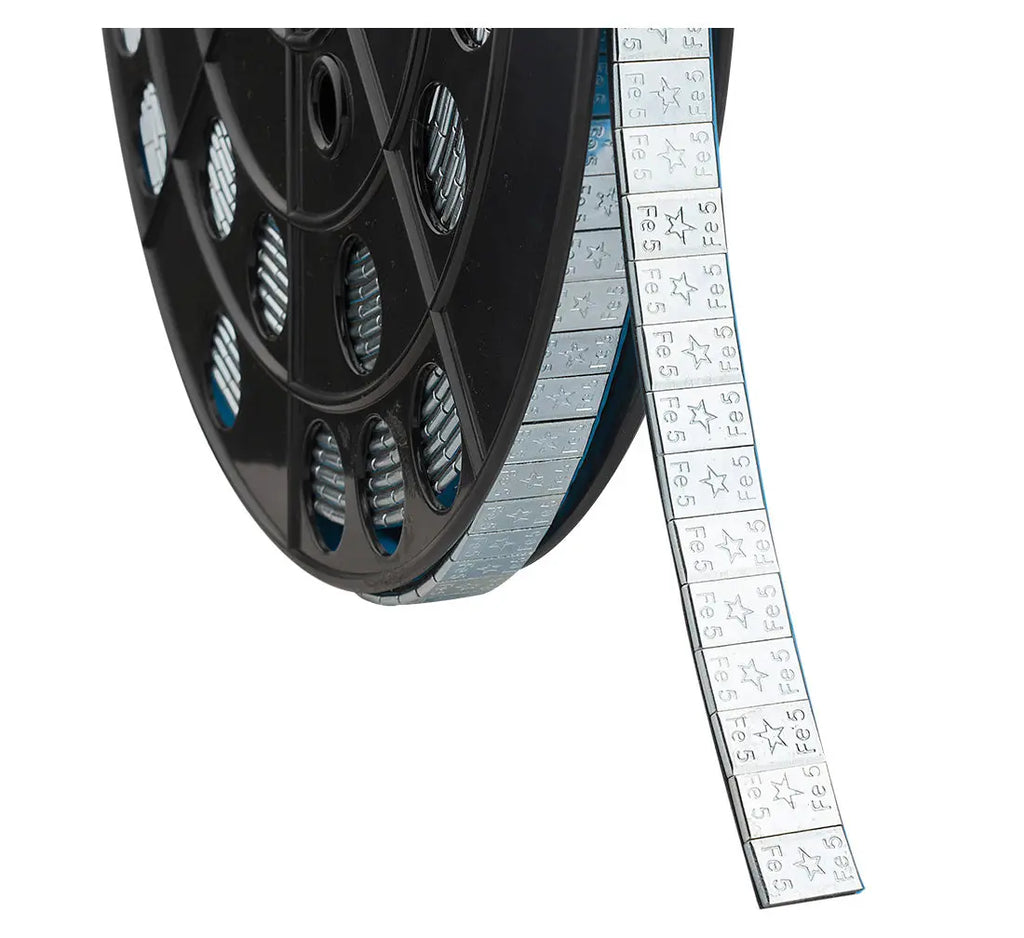 Masses adhésives FE galvanisées au zinc pour jantes ALU FIVESTARS - rouleau 5g x 1200 - Twins Equipement