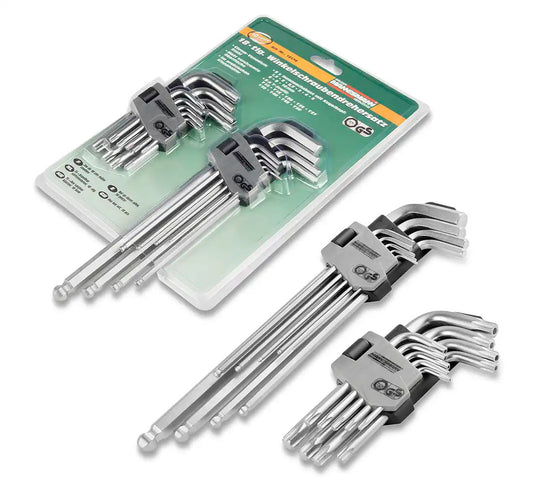 Jeu de clés Imbus + Torx Mannesman de 18el.
