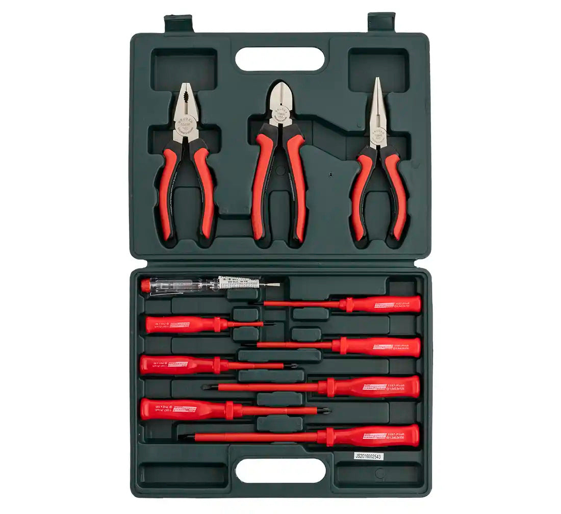 Tournevis isolés plats/transversaux + pince Mannesmann 11el - Twins Equipement
