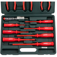 Tournevis isolés plats/transversaux + pince Mannesmann 11el