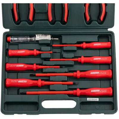 Tournevis isolés plats/transversaux + pince Mannesmann 11el