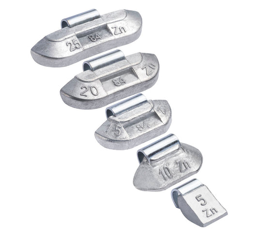 Lot de 500 contrepoids en zinc pour jantes acier Fivestars 5-25 g