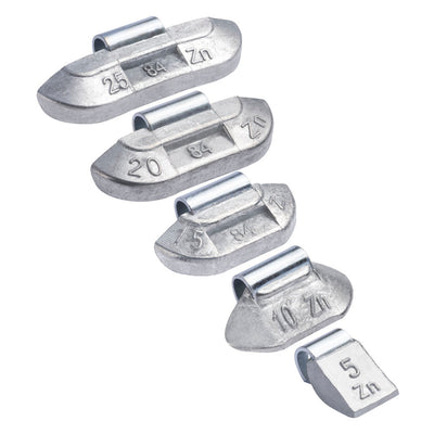 Lot de 500 contrepoids en zinc pour jantes acier Fivestars 5-25 g