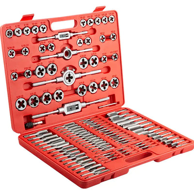 Jeu d'outils de coupe de filetage 110 pièces en coffret