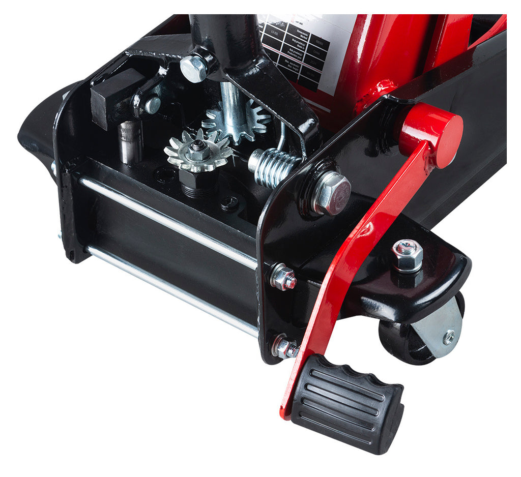 Cric élévateur 3 T pédale rapide (LS-350) + traverse de levage Twins Equipement