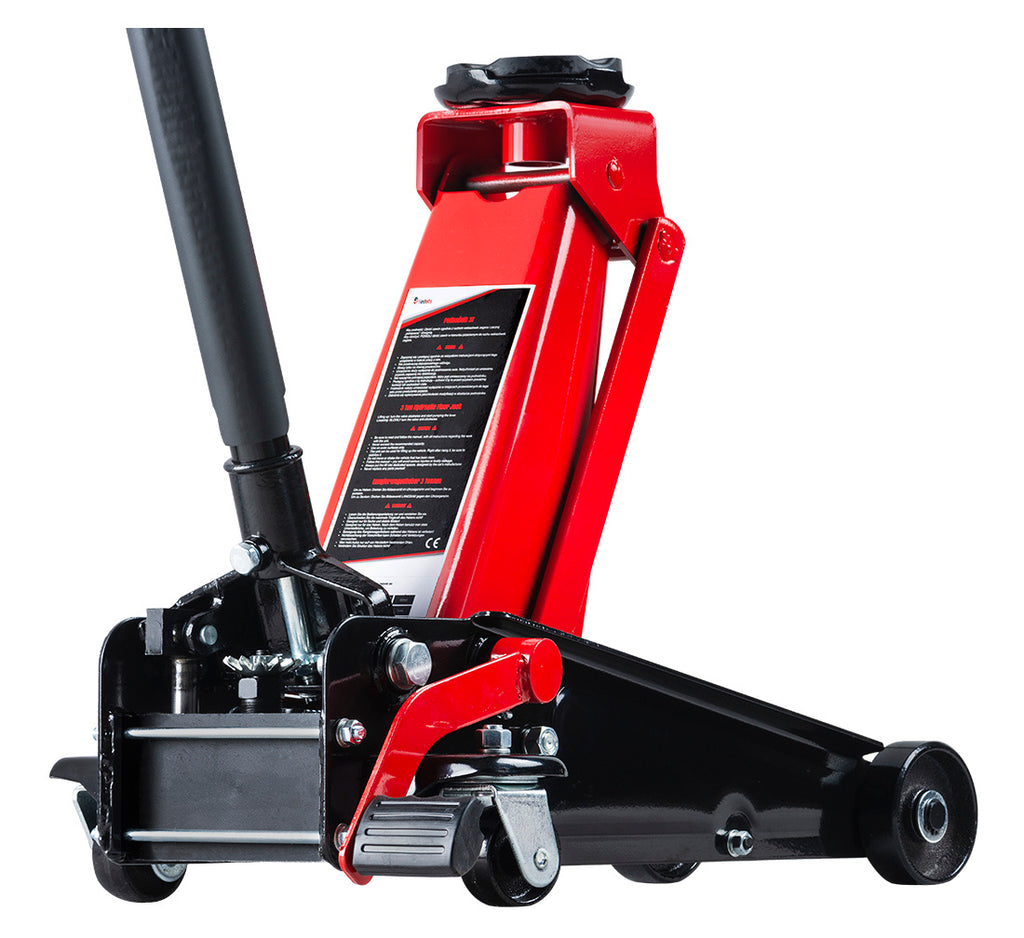 Cric élévateur 3 T pédale rapide (LS-350) + traverse de levage Twins Equipement