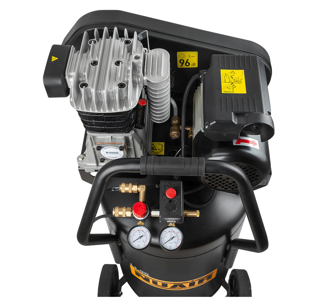 Compresseur à piston vertical 90 L NUAIR 3 km - 230 V - Twins Equipement