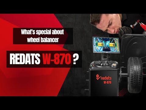 Équilibreuse automatique REDATS W-870 – fabrication italienne, laser, cycle 5,5 s