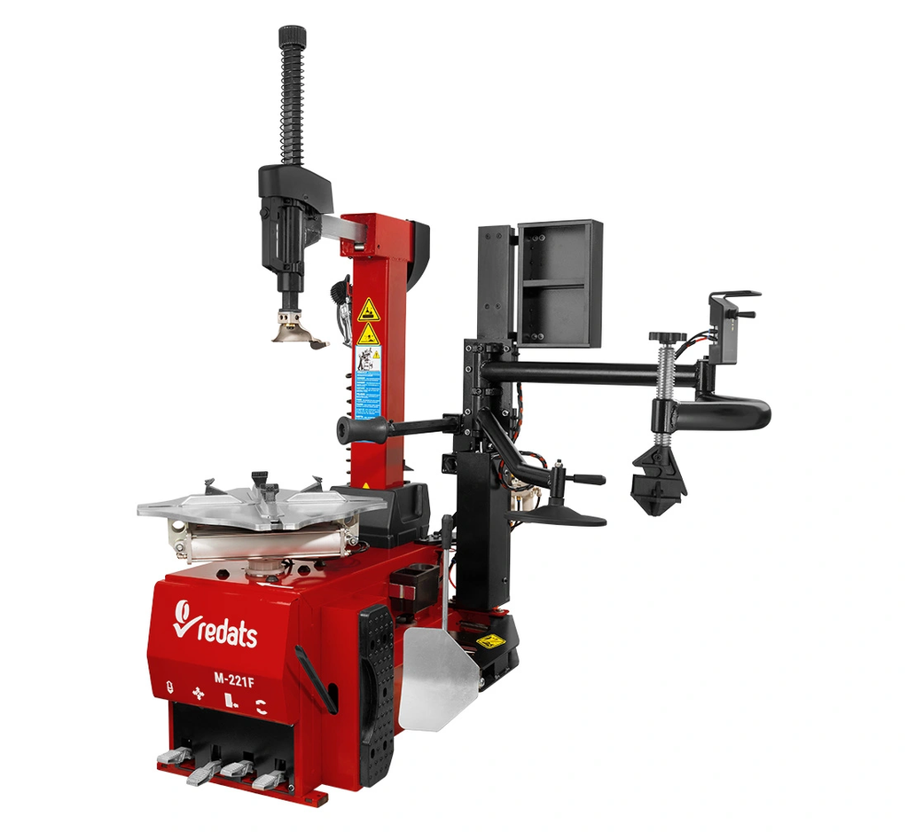 Démonte-pneus automatique REDATS M-221-3D avec bras d'assistance 3D – vue d'ensemble de la machine