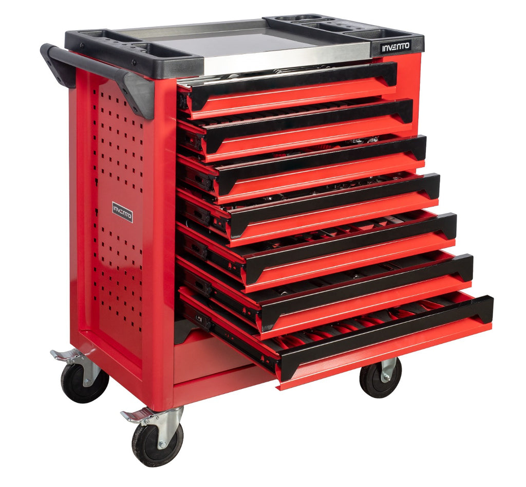 Servante d'atelier INVENTO TRUCK 220 outils, 8 tiroirs Invento